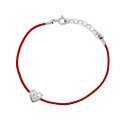 Bracelet Cœur Véritable Diamant 0,03 Carats